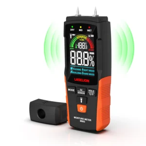Products laselion ms03 2 in 1 pin & pinless moisture meter for wood, drywall, concrete & building materials